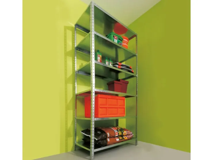 OBI Metall-Schraubregal SR 100/65 Verzinkt 200 cm x 100 cm x 50 cm