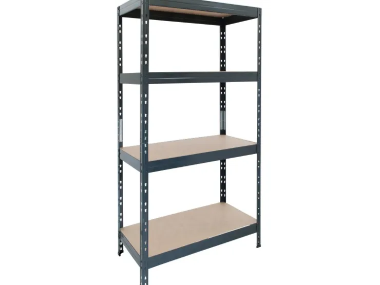 AR Shelving Metall-Schwerlast-Steckregal Rivet Anthrazit 180 cm x 90 cm x 45 cm 4 Böden