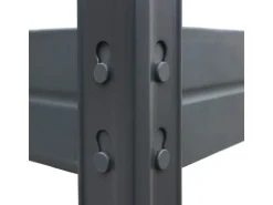 AR Shelving Metall-Schwerlast-Steckregal Rivet Anthrazit 180 cm x 90 cm x 45 cm 4 Böden