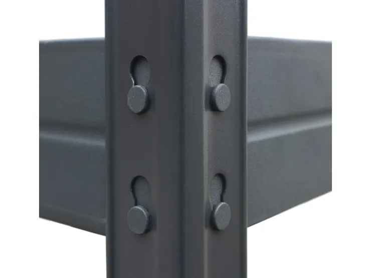 AR Shelving Metall-Schwerlast-Steckregal Rivet Anthrazit 180 cm x 90 cm x 45 cm 4 Böden