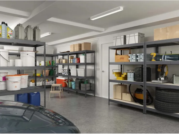 AR Shelving Metall-Schwerlast-Steckregal Rivet Anthrazit 180 cm x 90 cm x 45 cm 4 Böden