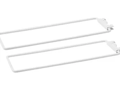 Metall-Trennschiene 10 cm x 31,5 cm Matt-Weiß 2er-Set* Kunststoffregale