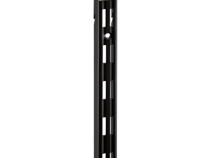 Metall-Wandschiene 2-reihig 200 cm Schwarz* Wandregale|Kellerregale