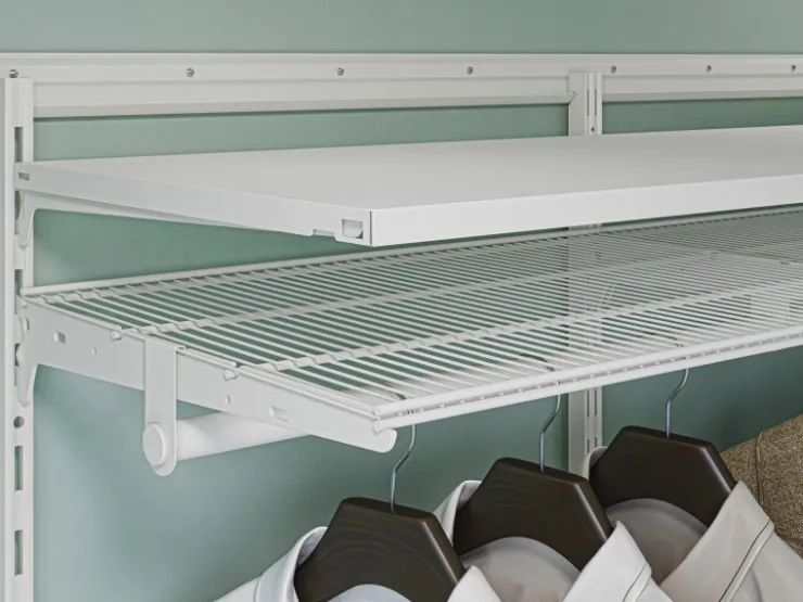 Metall-Wandschiene 1-reihig 100 cm Weiß