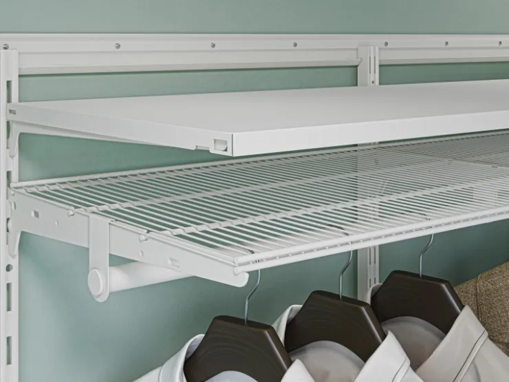 Metall-Wandschiene 1-reihig 200 cm Weiß* Kellerregale