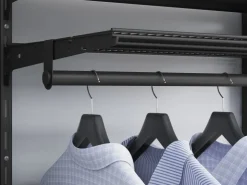 Metall-Wandschiene 2-reihig 150 cm Schwarz* Wandregale|Regale Schwarz