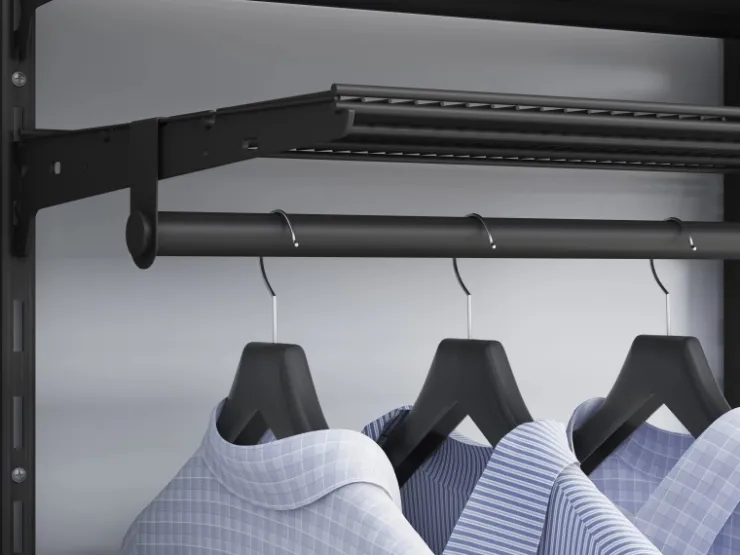 Metall-Winkelträger 1-reihig 40 cm Schwarz* Wandregale|Regale Schwarz