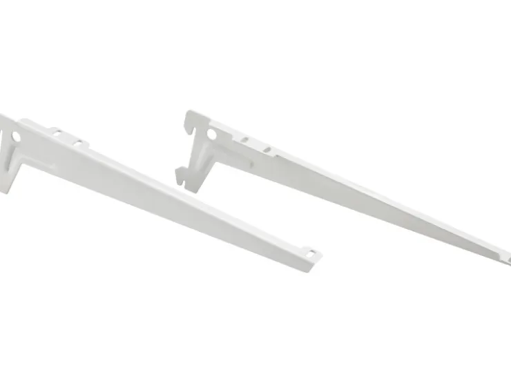 Metall-Winkelträger-Set 1-reihig 28 cm Weiß* Wandregale|Metallregale