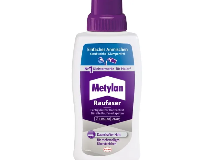 Metylan Fertigkleister Konzentrat Raufaser 500 g Flasche Transparent* Tapezierzubehör