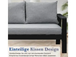 MeXo Aluminium Dining Lounge Outdoor mit Esstisch für 5 Personen* Kissenbezüge