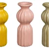Mica Decorations Einstielige Vase Felipe Gelb Beige-Grün Ø 8 cm Farbsortiert* Vasen