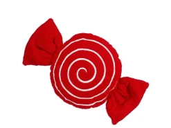 MICA Decorations Kissen Süßigkeiten 54 cm x 10 cm x 31 cm Rot