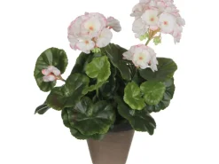 Mica Decorations Kunstpflanze Geranie im Blumentopf Stan Ø 20 x 34 cm* Vitrinen|Ostern