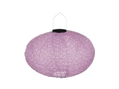 Mica Decorations Solar-LED-Laterne Oval Ø 40 cm x 27 cm