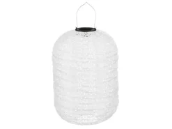 Mica Decorations Solar-LED-Laterne Zylinder Ø 25 cm x 40 cm