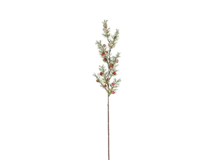 Mica Decorations Tannenkunstzweig mit Beeren 67 cm Grün* Vasen