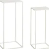 Mica Decorations Tisch Quinty Offwhite 30 cm x 30 cm x 70 cm* Tische