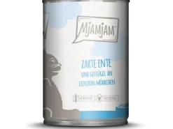 Mjamjam Nassfutter Zarte Ente & Geflügel an Leckeren Möhrchen 400 g* Katzenbedarf