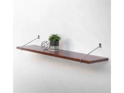 ML-Design 2 Stück Regalhalterung 265 mm Silber aus Stahl Haarnadel Regalwinkel* Schweberegale