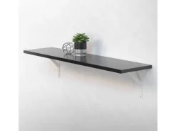 ML-Design 2 Stück Regalhalterung 240x240mm Aluminium Schwebende Regalwinkel* Schweberegale