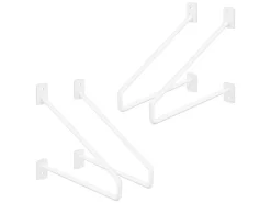 ML-Design 4 Stück Regalhalterung 220 mm aus Stahl Haarnadel Schwebe Hairpin