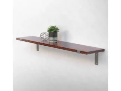 ML-Design 2 Stück Regalhalterung 25x4x14,5 cm aus Metall 10 Zoll L-Form* Schweberegale