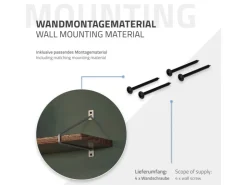 ML-Design 4 Stück Regalhalterung 220 mm aus Stahl Haarnadel Schwebe* Schweberegale