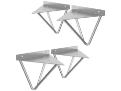 ML-Design 4 Stück Regalhalterung 160 mm aus Metall Dreieckige Schwebe