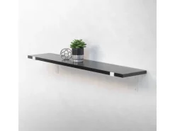 ML-Design 4 Stück Regalhalterung 25x4x14,5 cm Weiß aus Metall 10 Zoll L-Form
