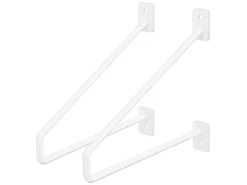 ML-Design 2 Stück Regalhalterung 220 mm aus Stahl Haarnadel Regalwinkel