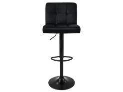 ML-Design Barhocker 4Er Set Bezug aus Samt mit Rückenlehne und Fußstütze* Hocker