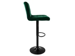 ML-Design Barhocker 4Er Set Bezug aus Samt Grün mit Rückenlehne und Fußstütze* Hocker