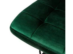ML-Design Barhocker 4Er Set Bezug aus Samt Grün mit Rückenlehne und Fußstütze* Hocker