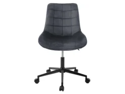 ML-Design Bürostuhl Grau Sitzfläche aus Samt Metallgestell Drehstuhl* Stühle