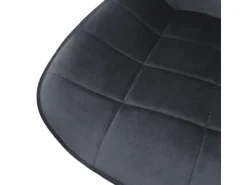 ML-Design Bürostuhl Grau Sitzfläche aus Samt Metallgestell Drehstuhl* Stühle