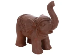 ML-Design Deko Figur Elefant Braun 36x19x39cm Orientalische Finish Innen & Außen* Dekorative Figuren