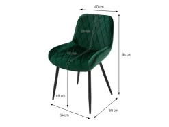 ML-Design 6Er Set Esszimmerstühle Esszimmerstuhl mit Rücken Armlehnen Dunkelgrün* Stühle