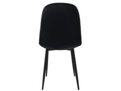 ML-Design Esszimmerstühle 4er Set Schwarz Küchenstuhl mit Samtbezug