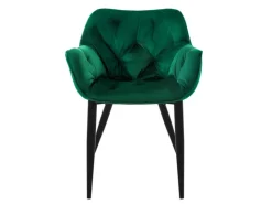 ML-Design Esszimmerstühle 2er Set Dunkelgrün aus Dickem Samtstoff* Stühle