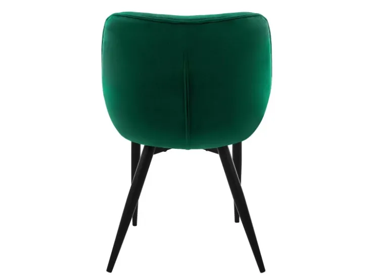 ML-Design Esszimmerstühle 2er Set Dunkelgrün aus Dickem Samtstoff* Stühle