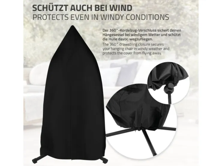 ML-Design Hängesessel Abdeckung mit Reißverschluss und Kordelzug 190x115 cm* Sessel