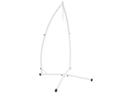 ML-Design Hängesesselgestell Weiß 208 cm Belastung bis 120 kg Stahlrohr