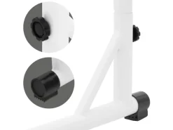 ML-Design Hängesesselgestell Weiß 208 cm Belastung bis 120 kg Stahlrohr
