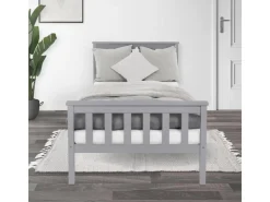ML-Design Holzbett 90x200 cm Bettgestell mit Lattenrost und Füße* Betten