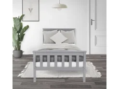 ML-Design Holzbett 90x200 cm Bettgestell mit Lattenrost und Füße* Betten