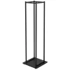 ML-Design Kaminholzregal 33 x 115 x 33 cm Rechteckig Schwarz Metall Innen/Außen* Holzregale