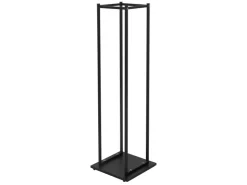 ML-Design Kaminholzregal 33 x 115 x 33 cm Rechteckig Schwarz Metall Innen/Außen* Holzregale