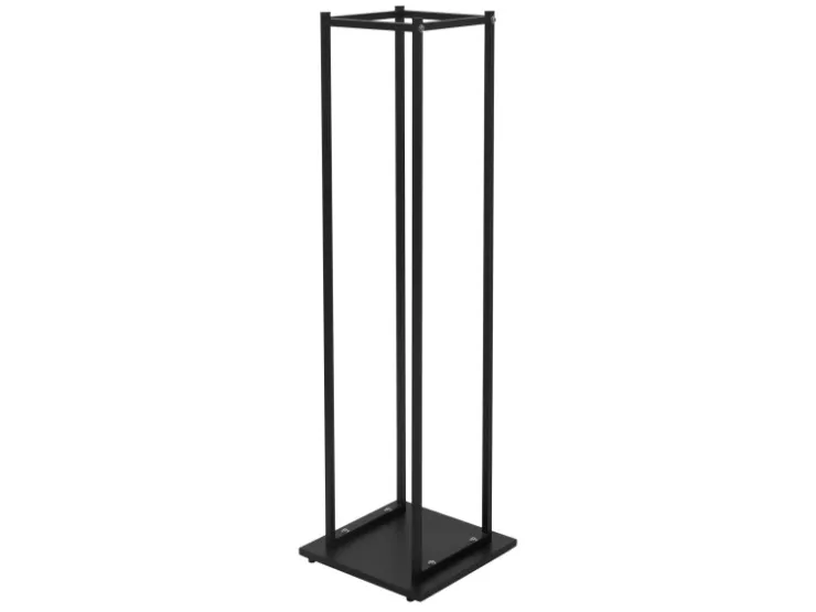 ML-Design Kaminholzregal 33 x 115 x 33 cm Rechteckig Schwarz Metall Innen/Außen* Holzregale
