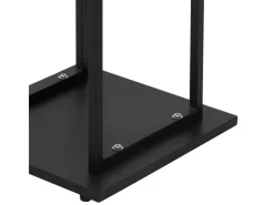 ML-Design Kaminholzregal 33 x 115 x 33 cm Rechteckig Schwarz Metall Innen/Außen* Holzregale