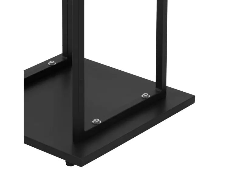ML-Design Kaminholzregal 33 x 115 x 33 cm Rechteckig Schwarz Metall Innen/Außen* Holzregale